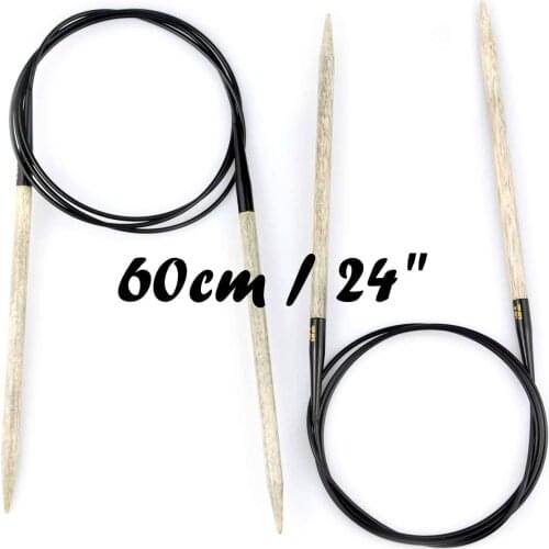Lykke Driftwood 24 inch ( 60 cm ) Fixed Circular Knitting Needle