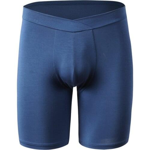 TOQUCL Anti-slip Mens underwear boxer Comfortable Long men Underwear High Waist Plus Size XL-9XL Fashion Large Boxershorts