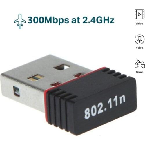 Mini USB Wifi Adapter 802.11n Antenna 150Mbps USB Wireless Receiver Dongle Network Card External Wi-Fi For Desktop Laptop