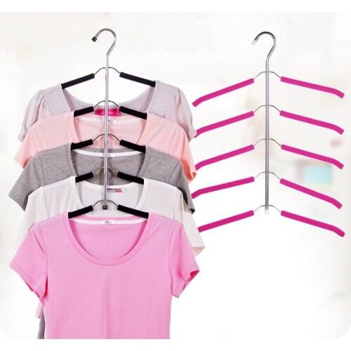 Hanger Rack Shawl Cloth Closet Multifunctional hanger seamless slip-resistant clothes hanging household multi-layer clothes