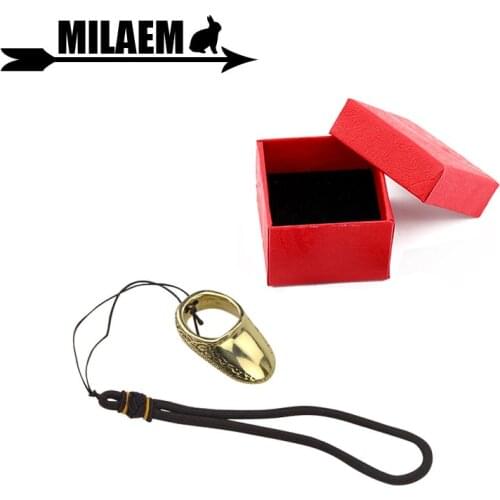 1pc Archery Thumb Ring Finger Guard Finger Tab Protect Finger Safe Outdoor Exercise Shooting Accessories