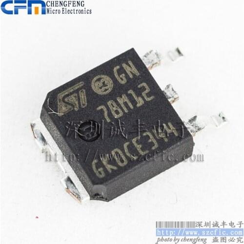 10pieces L78M12CDT 78M12 7812 ST TO-252