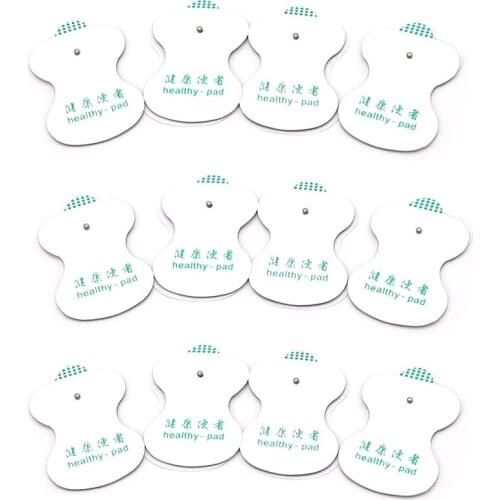 12pcs Electric Massage Chinese Medicine Healthy-pads Digital Therapy Body + 2.5mm Head Electro Shock Accessories 1 To 4 Cable