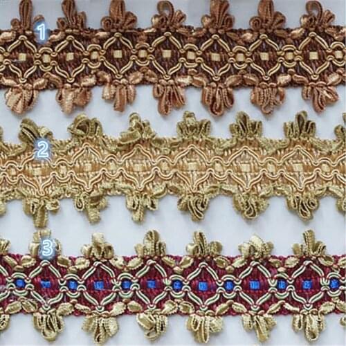 18colors of 17Yards/ lot Braided Special Lace Trim Lace Ribbon Accessory Curtain Decoration Handmade Material 5cm