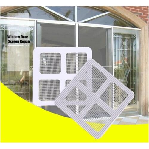 5 Pcs Window Door Screen Net Fix Repair Sticky Patch Self Adhesive Kit Cover Holes Window Screens Kit Accessories