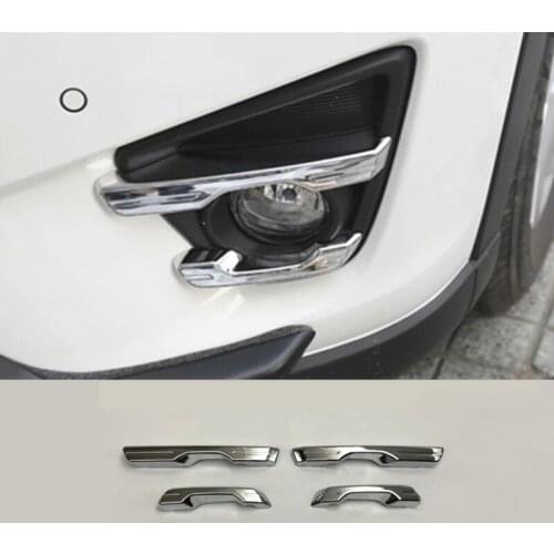 ABS Chrome For Mazda CX-5 CX5 2013 2014 2015 2016 Car front fog lamp light decoration strip Cover Trim Car Styling Accessories