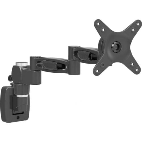 Aluminum 360 Degree Full Motion 13"-27" LCD LED Monitor Holder Height Adjustable TV Wall Mount Bracket Arm