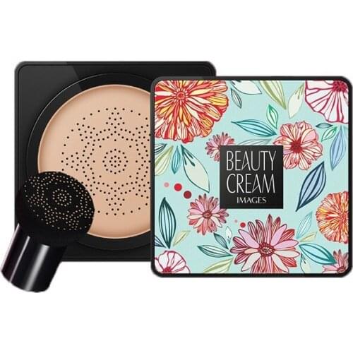 Beuaty Mushroom Head Air Cushion BB&CC Cream Foundation Wet Powder Concealer Whitening Moisturizing Brighten Bare Makeup