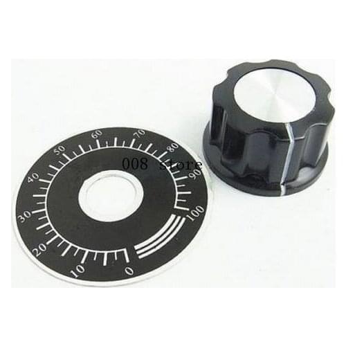 Free shipping 10 sets A03 dial knob + MF-A03 bakelite knob with scale plate / sheet scale digital potentiometer