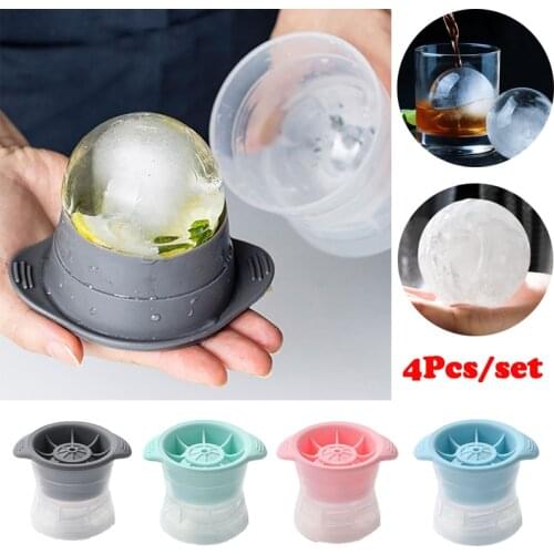 Big Ice Ball Makers Silicone Sphere Ice Cube Mold DIY Ice Ball Round Jelly Making Mould Cocktail Whiskey Drink Kitchen Bar Tools