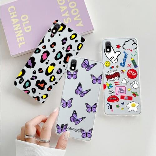 For Samsung Galaxy A10 Case Butterfly Silicone Back Cover Clear Soft TPU Phone Cases For Funda Samsung A 10 A10 2019 Bumper Case
