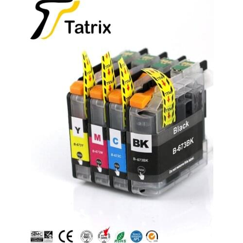 Tatrix LC673 Color Compatible Printer Ink Cartridge for Brother MFC-J2320 MFC-J2720 Printer