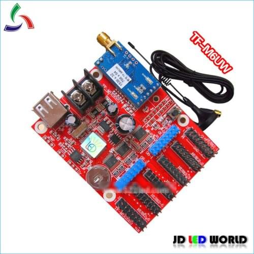 TF-M6UW USB and wifi dual communication led controller wifi wireless led card supports 1536*32;768*64