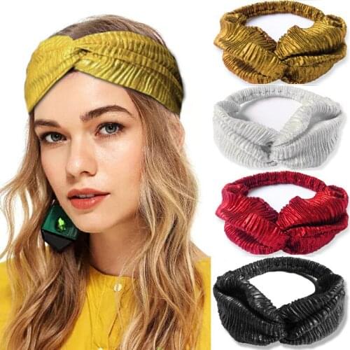 3 pieces Twisted Cross Elastic Headbands Yoga Running Sports Hair Bands for Women Girls Yoga Exercise Riding Bike Headbands
