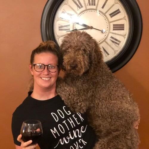 Dog Mother Wine Lover T Shirt Dog Mom Life Slogan Tee Hipster Casual Funny Clothes Tumblr Shirts Grunge Tops Graphic Tees Women