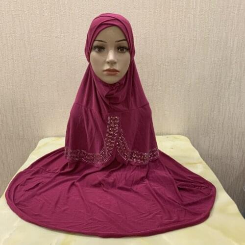 H121 forehead crisscrossed big size muslim hijab scarf islamic headscarf hat armia pull on headwrap pray turban caps