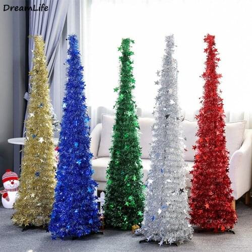 Artificial Christmas Tree 150cm Artificially Encrypted PVC Christmas Decoration Christmas Tree New Year Xmas Decoration 5 Colors