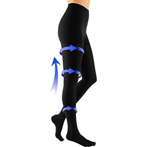 Compression Pantyhose Stockings 20-30 mmHg Support Hose for Women Compress Relief Varicose Veins Edema Circulation