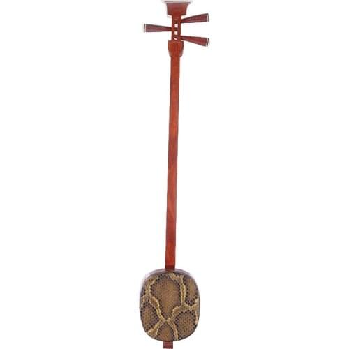 Mahogany Middle Sanxian Handmade Ethnic Stringed Instrument Free Full Set of Accessories