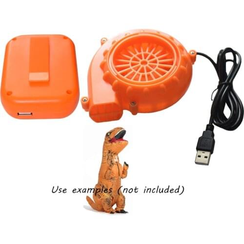 Small Draught Fan Blower With Battery holder USB For Inflatable Suit Have Fun