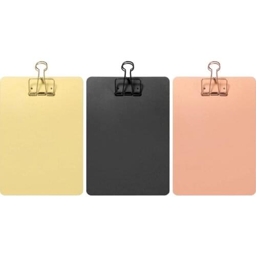 Metal Clipboard Writing Pad File Folders Document Holder School Stationery Gifts
