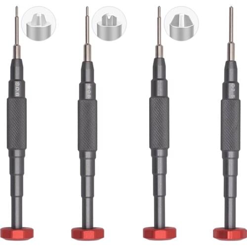 New 3D Precision Screwdriver 0.6Y 0.8 Pentalobe 1.5 Phillips 2.5 Cross T2 Torx T1 Screwdriver for Mobile Phone Repair Tools