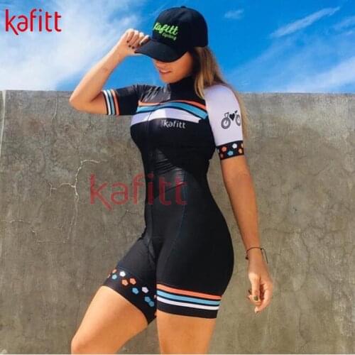 2022 New Kafitt Womens professional short-sleeved cycling Clothing Suit Sweat Shirt Clothing Ciclismo Racing Cycling Clothing