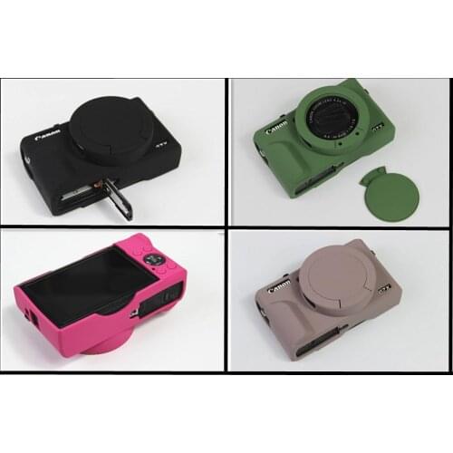 New Soft Silicone Camera Camera Soft Case Cover Battery Opening Protective for Canon G7XIII G7X III Protective Body Cover bag