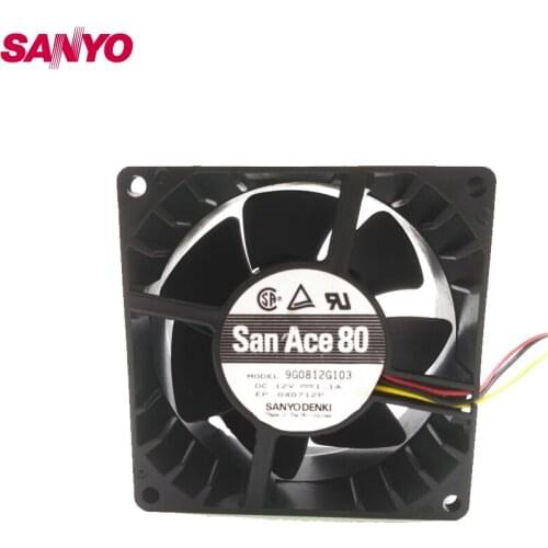 Original 8038 12V 1.1A 8CM 80mm 9G0812G103 80 * 80 * 38MM large air volume high-speed server cooling fan
