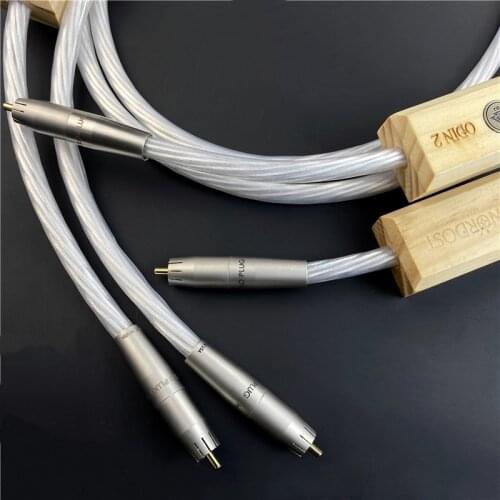 Pair HiFi Audio RCA Cable Nordost Odin2 Silver Reference Interconnect Line