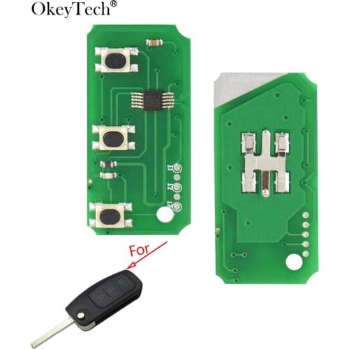 Okeytech Remote Key Circuit Electronic Board ASK For Ford Focus Fiesta C Max S Max Galaxy 2013 3 Buttons