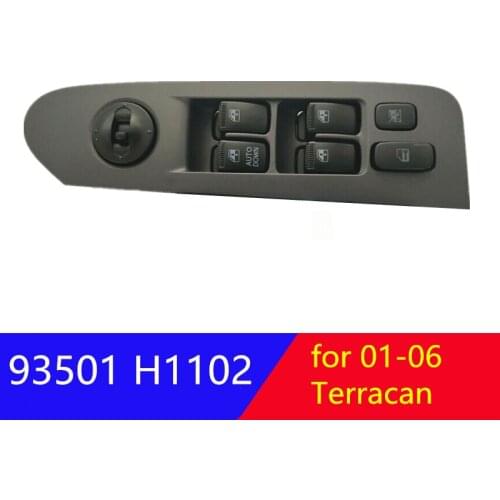 Switch assy power window main LH for hyundai Terracan electric window glass control switch Left front 93501H1120AX 93501H1120UP