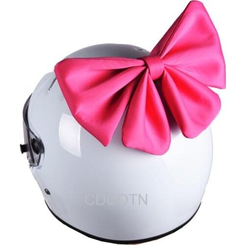 Cute Motorcycle Helmet Butterfly Knot Motocross Full Face Off Road Helmet Decoration Sticker Cosplay Car Accessories Car Styling