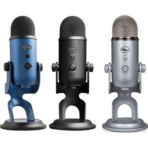 Blue Yeti studio USB condenser Microphone for live broadcasting and recording with inner sound card plug and play