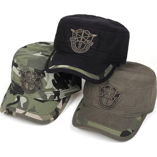 TUNICA 2021 New Arrivals Letter Cap US Army Baseball Cap Men Tactical Navy Seal Army Camo Cap Adjustable Visor Sun Hats