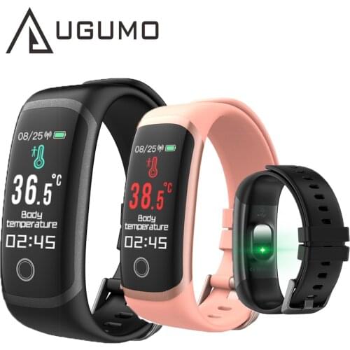 UGUMO T4 Smart Watch Body Temperature Measure Bracelet Heart Rate Blood Pressure Monitor Men Women Sport Fitness Tracker Watch