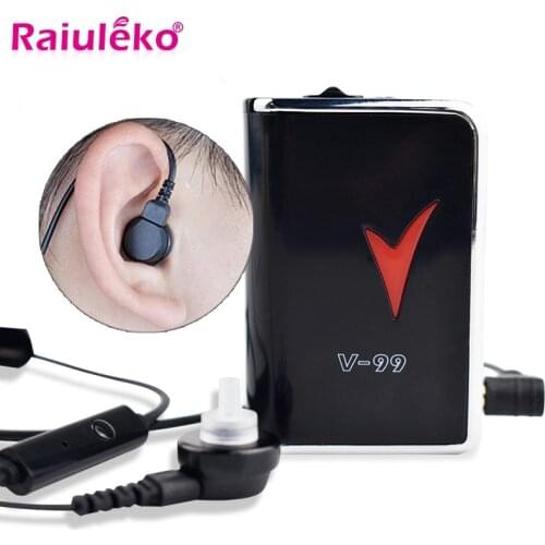 V-99 Analogue Pocket Hearing Aids Headphone Amplifier Personal Sound Amplifier Volume Control Low Distortion Low Noise