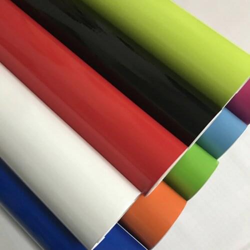 High Quality Bright Glossy Vinyl Car Decal Wrap Sticker Black White Gloss Film Wrap Foil For HOOD Roof Motorcycle Scooter