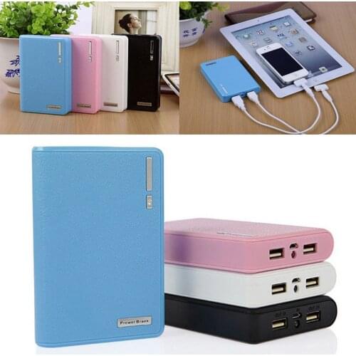 1pcs New 4X 18650 Dual USB Power Bank External Backup Battery Charger Box Case For Phone