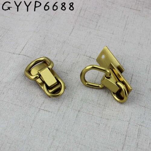 4-30 pairs Special gold Accessories Bag Hangers metal Buckles Clamp Bag Side Edge Link With Metal Clip Bag Replacement
