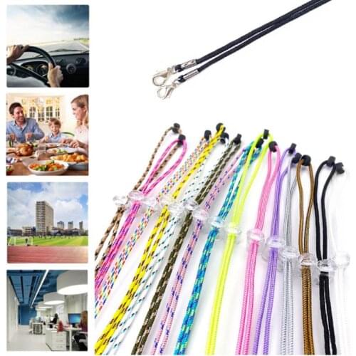 62cm Adjustable Face Mask Lanyard Handy Convenient Holder Rope Anti-lost Anti-drop Mask Hanging Neck Rope Halter Rope With Hooks