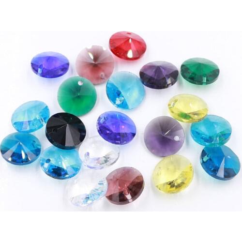 ZHUBI 30pcs 10MM Craft Lampwork Glass Bead Czech Cabochons Murano Oblate Crystal Beads Jewelry DIY For Necklace Pendants Beads