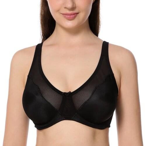 Sexy Minimizer Bra Ultra Thin Plus Size Full Cup Bras 34 80 85 40 95 C D E F G Free Shipping