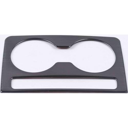 For Mazda CX-5 CX5 KF 2017 2018 2019 Stainless Steel Car Rear Seat Cup Holder Trim Cover Stickers Bezel Frame Accessories