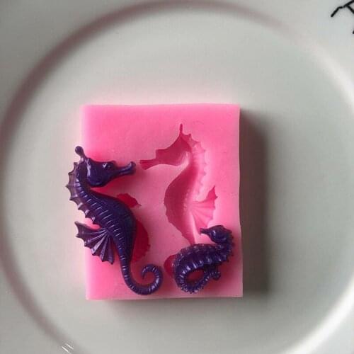 Hippocampus shape Fondant mold Chocolate mold Silicone Cake mould Mousse cake decoration