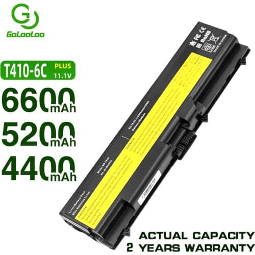 Golooloo T520 Battery for Lenovo ThinkPad Edge L410 T420 L420 T510 E40 E50 L512 W510 W520 L412 L421 L510 L520 SL410 SL510 T410