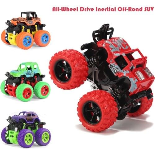 Inertia SUV Cars Kids Toy 4WD Monster Truck 360° Flipping Vehicles Outdoor Stunt Truck Game Baby Boy Toys For Children Xmas Gift