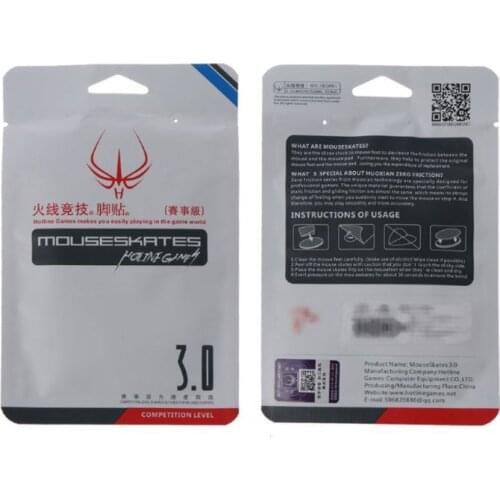 2 Sets/Pack Hotline Games Competition Level Mouse Feet Mouse Skates for steelSeries Sensei Ten Mouse 0.7mm Thickness