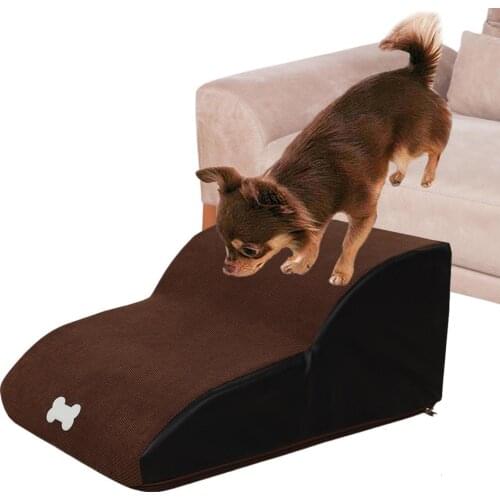 Dog Stairs Pet 3 Steps Stairs for Small Dog Cat Dog House Pet Ramp Ladder Anti-slip Removable Dogs Bed Stairs for Cats Pet Suppl