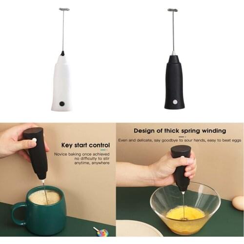 Mini Handheld Milk Drink Coffee Whisk Mixer Electric Egg Beater Egg Whisk Manual Hand Mixer Kitchen Egg Stiring Stirrer Tools